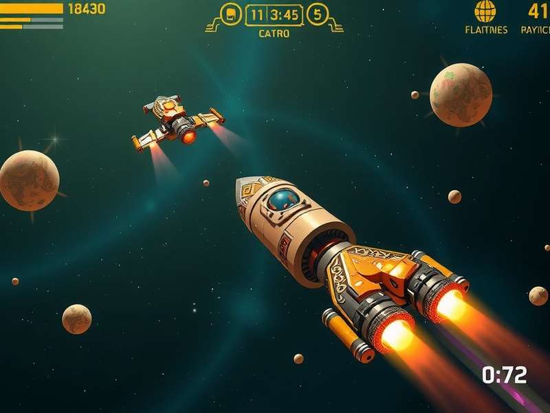Jaipur Jaguars Space Explorers gameplay screenshot showing space exploration