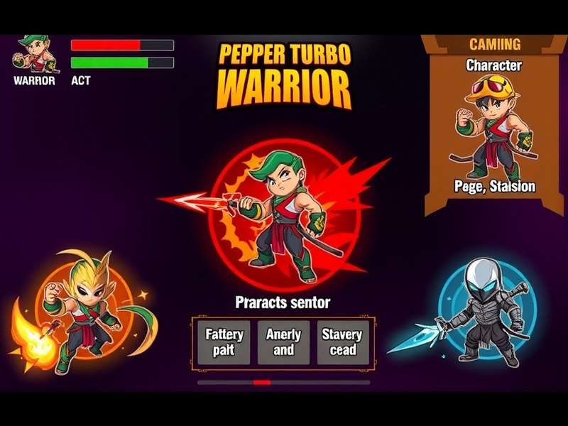 Pepper Turbo Warrior character selection screen