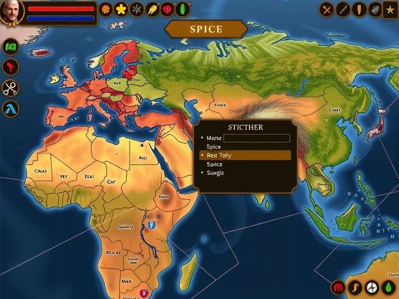 Cumin Legend Journey world map showing different regions