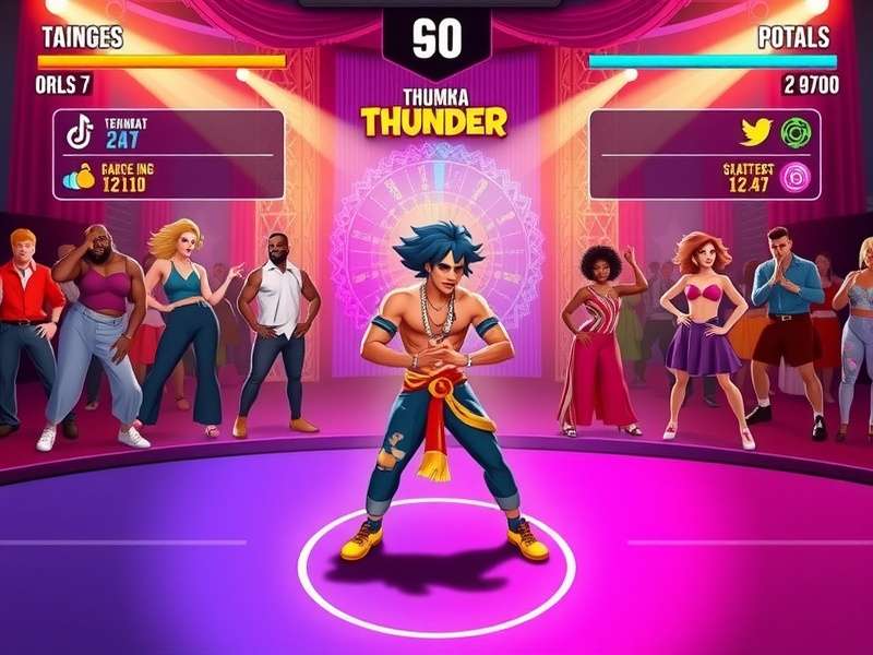 Thumka Thunder Dynamo tournament event with participants dancing