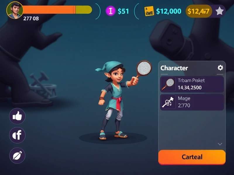 Desi Racket Wizard character customization screen