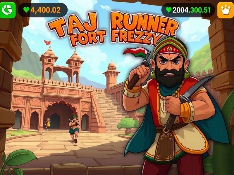 Advanced gameplay strategy illustration for Taj Runner Fort Frenzy