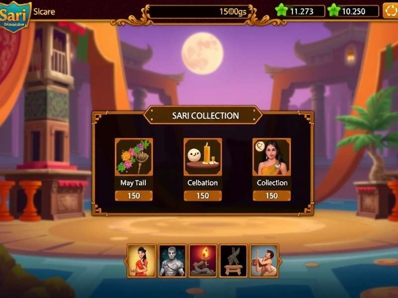 Sari Collection Interface in Sari Wonderland With Tom