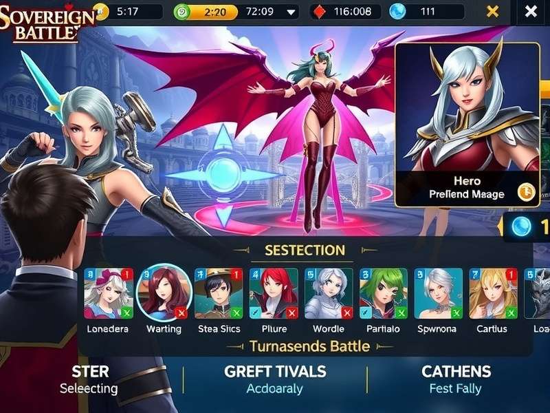 Sovereign S Legendary Battle gameplay screenshot showing epic battle scene