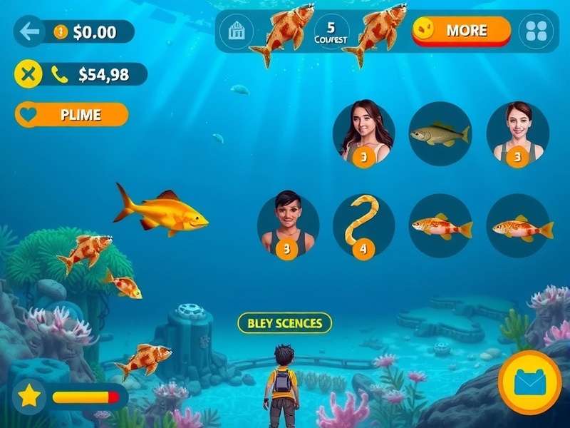 Sea Friends Indian Expedition gameplay screenshot showing underwater exploration