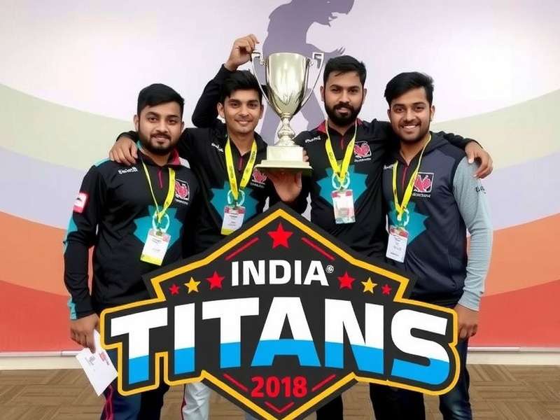 CSGO India Titans early team photo from 2018