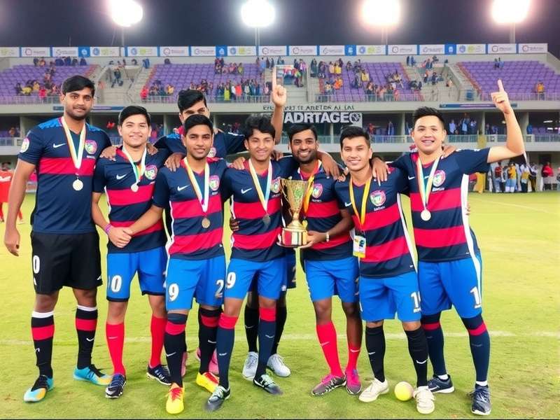 Goa Goal Scoring Wizards team celebration