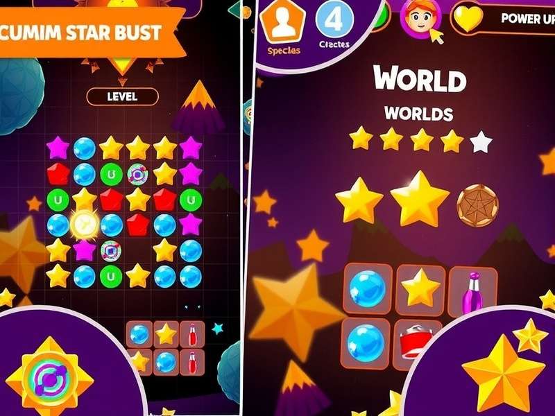 Cumin Star Burst power-ups and special items display