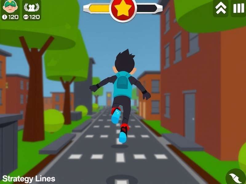 Park Bolt Runner strategy guide showing optimal racing lines