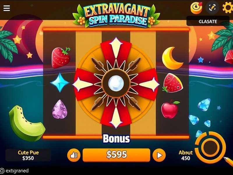 Extravagant Spin Paradise Game Interface