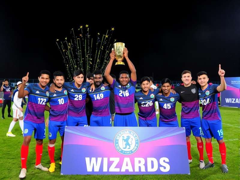 Goa Goal Scoring Wizards trophy celebration