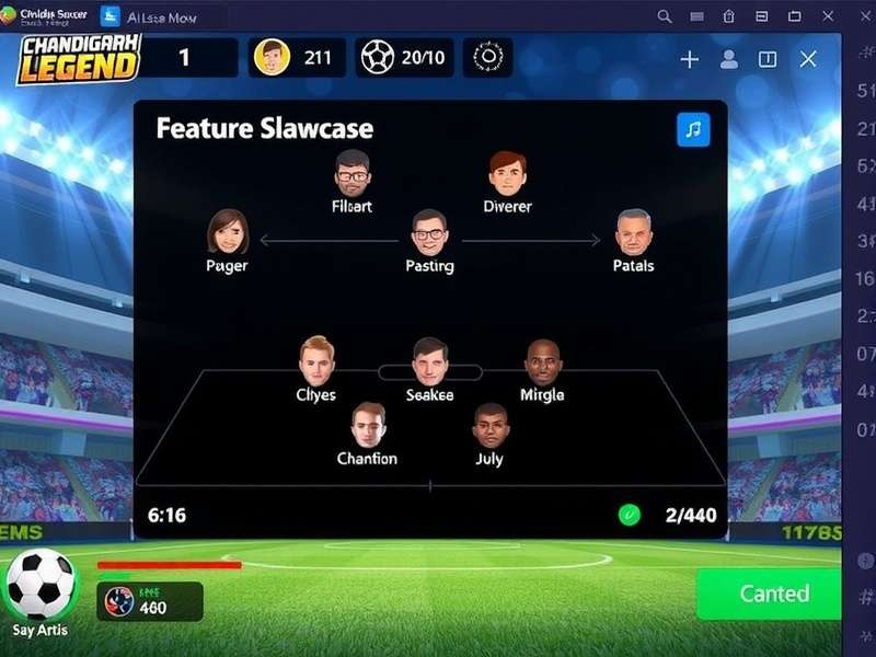 Chandigarh Soccer Legend gameplay screenshot showing realistic football action