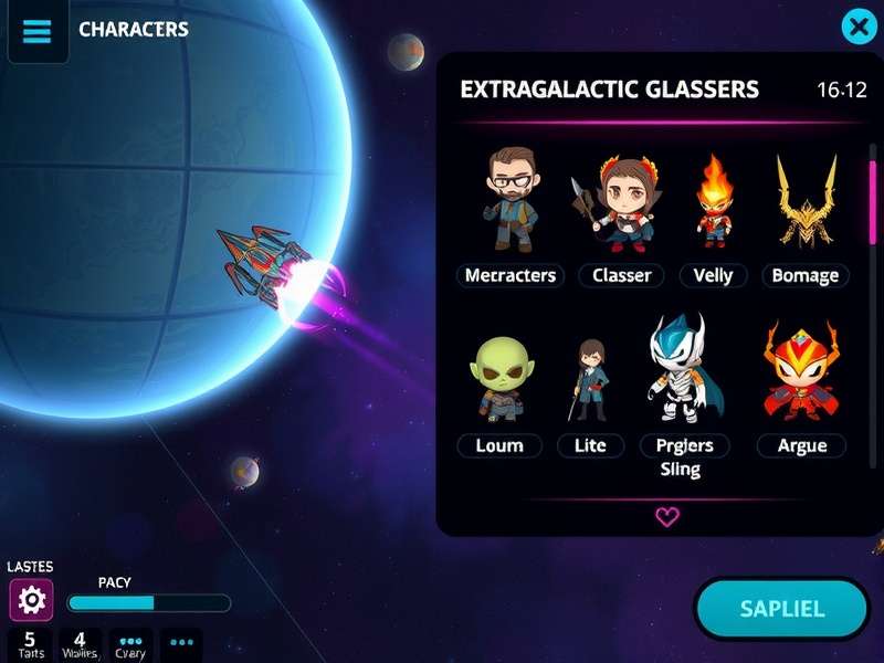 Extragalactic Gladiators character classes lineup