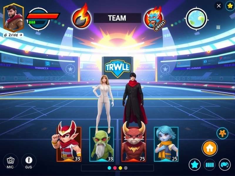 Blazing Champion Pro gameplay screenshot showing character selection