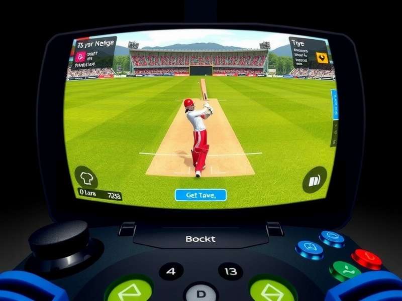 Cricket VR Fielding Whiz virtual reality headset and controller setup