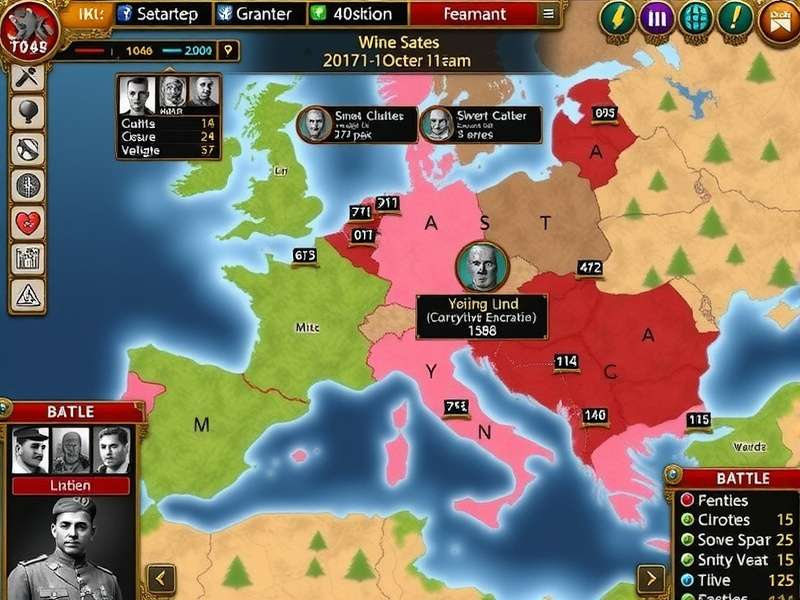 Maratha Monetary Mayhem gameplay screenshot showing strategic map and economic interface
