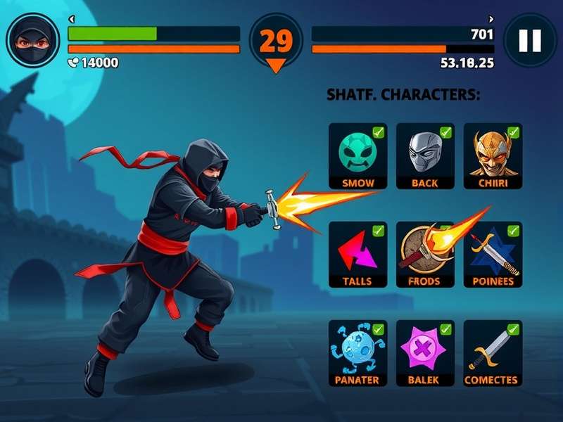 Fiesta Net Ninja Rampage gameplay screenshot showing character combat