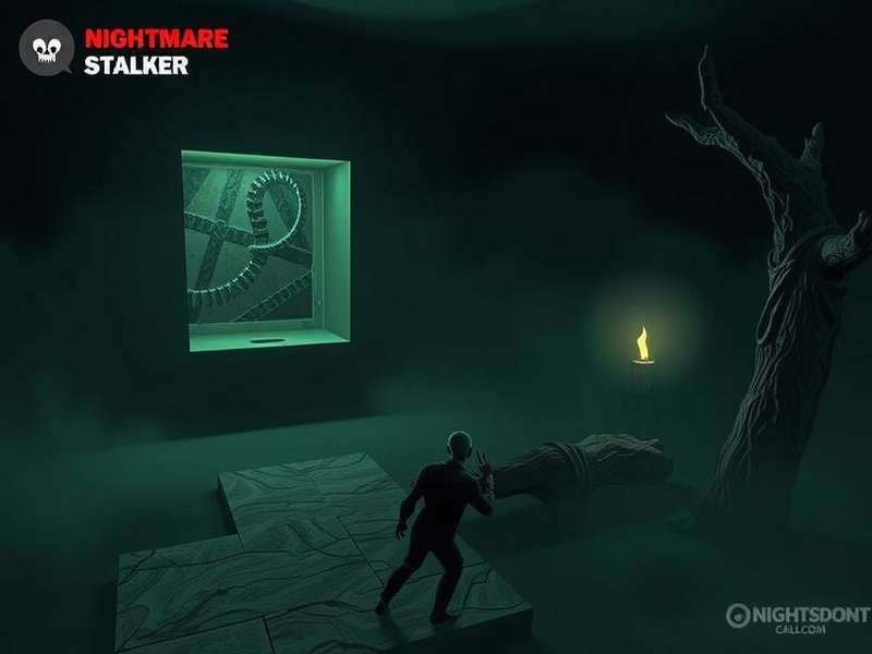 Nightmare Stalker gameplay screenshot showing haunted environment