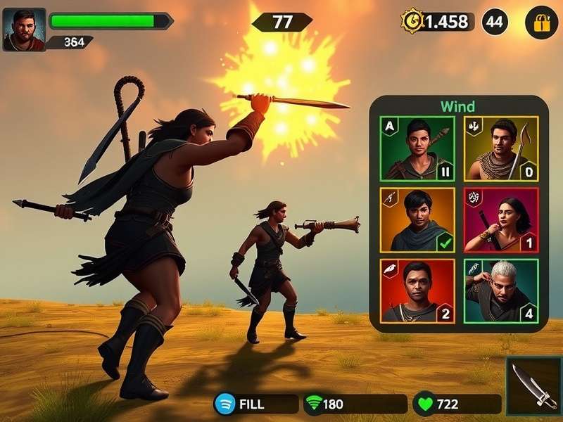 Mace Indian Crusader gameplay screenshot showing action sequence