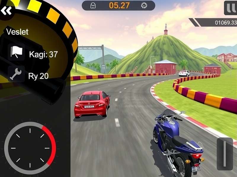 Savory Speed Stars gameplay screenshot showing Indian street racing