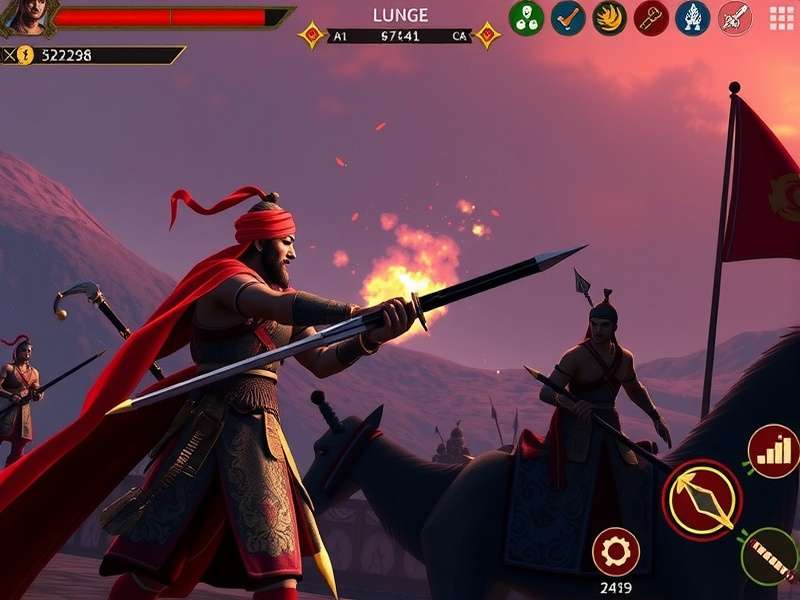 Sikh Honor Gauntlet gameplay screenshot showing warrior combat