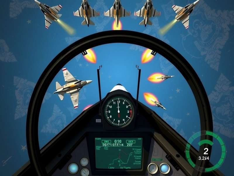 Sky Siege Indian Skies gameplay showing fighter jet in combat