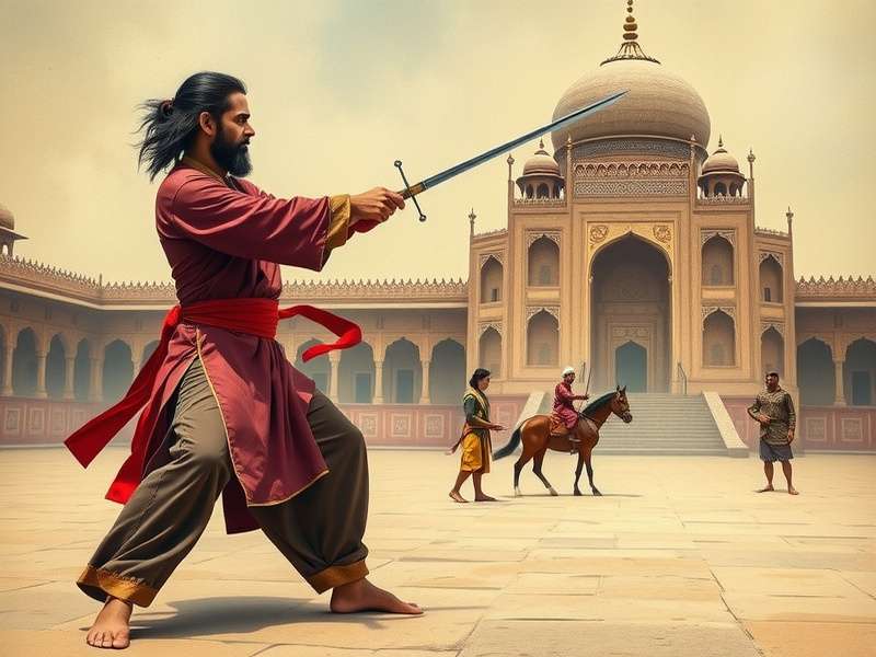 Saffron Swordsmanship practitioner demonstrating precise striking technique