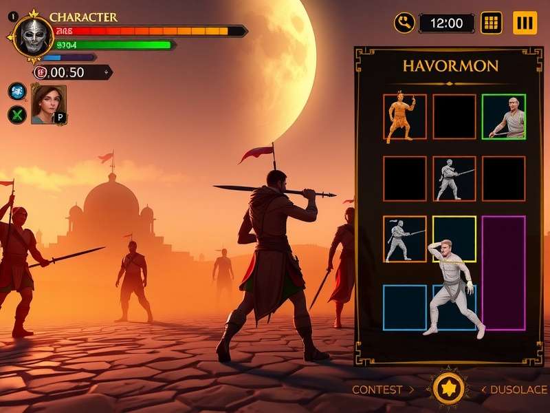 Mace Indian Crusader character customization screen