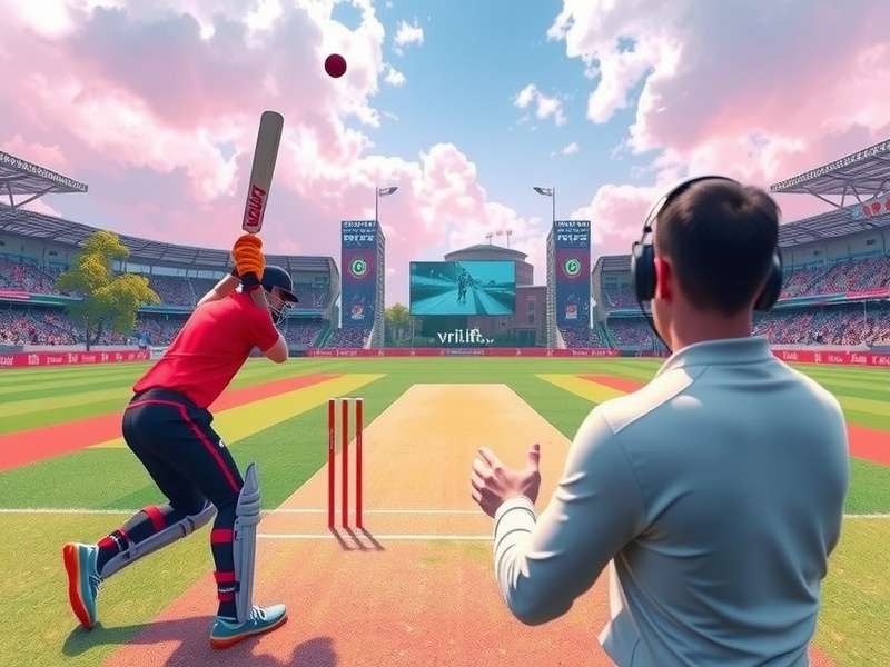 VR Cricket Dazzling Display fielding and catching mechanics
