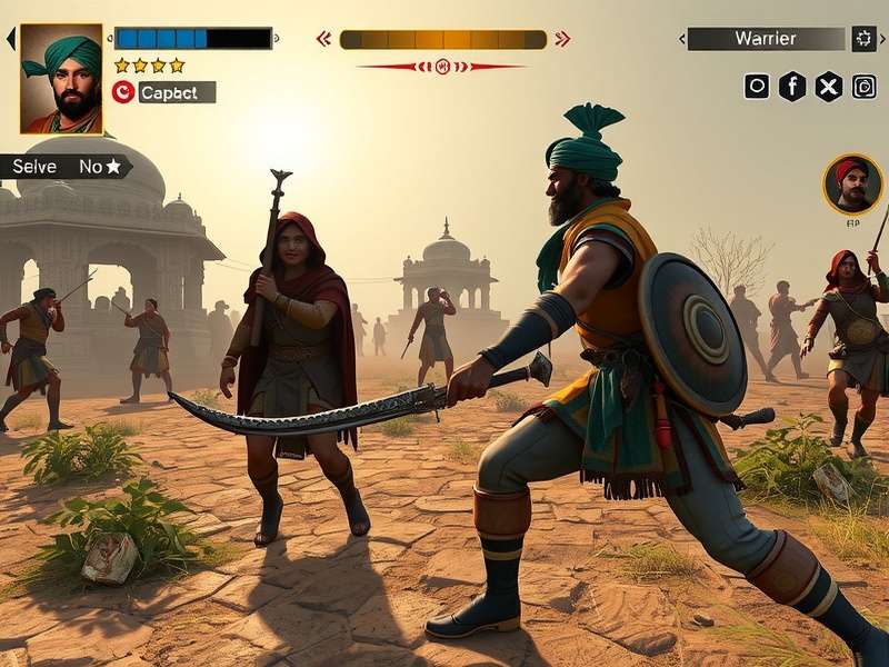 Historical battle scene from Sikh Honor Gauntlet