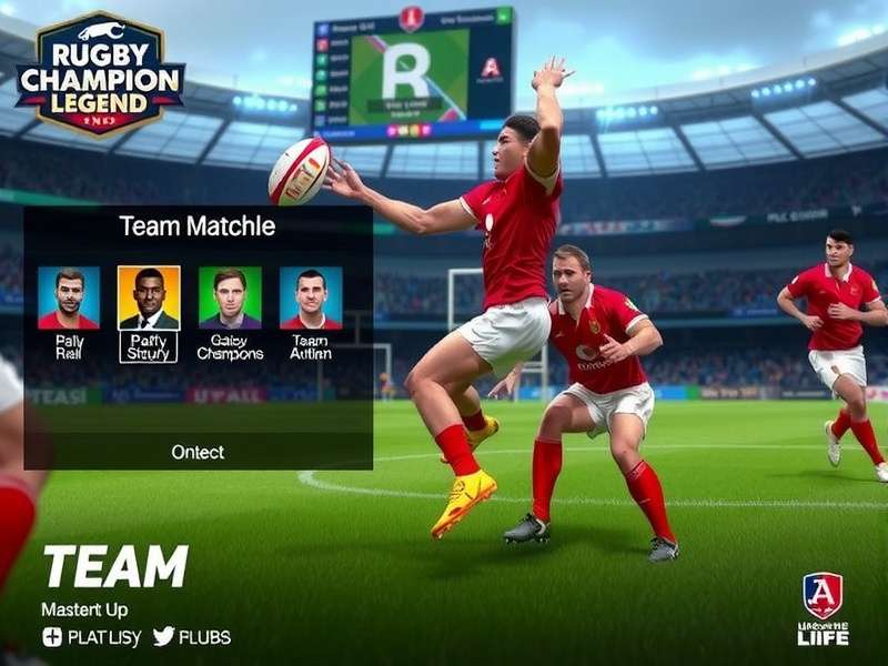 Rugby Champion Legend team management interface