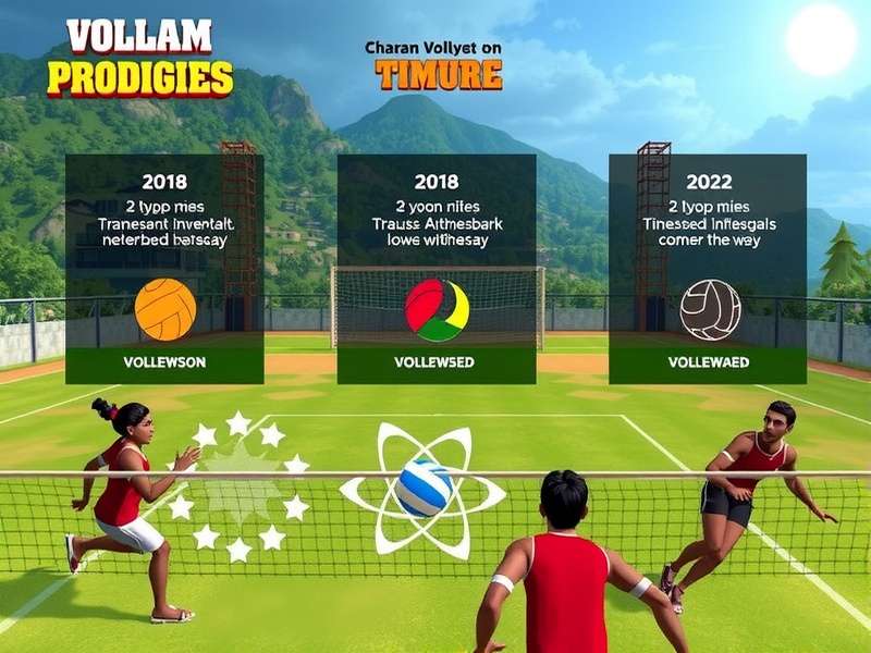 Dharam Volley Prodigies feature showcase with multiple gameplay elements