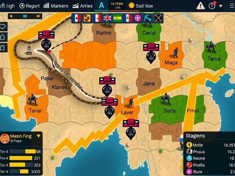 Assam Frontier Fight combat scene showing unit formations