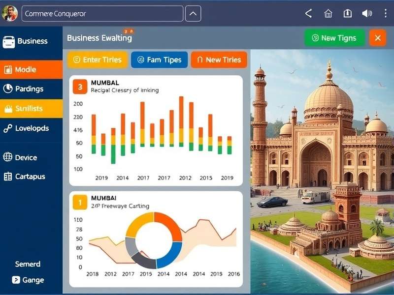 Mumbai Commerce Conqueror gameplay screenshot showing business interface