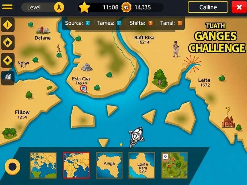 Ganges River Challenge different game modes interface