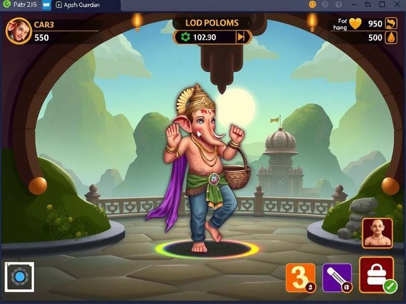 Ganesh Basket Guardian gameplay screenshot showing Lord Ganesha character