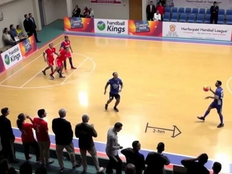 India Handball Kings team in action during a national tournament