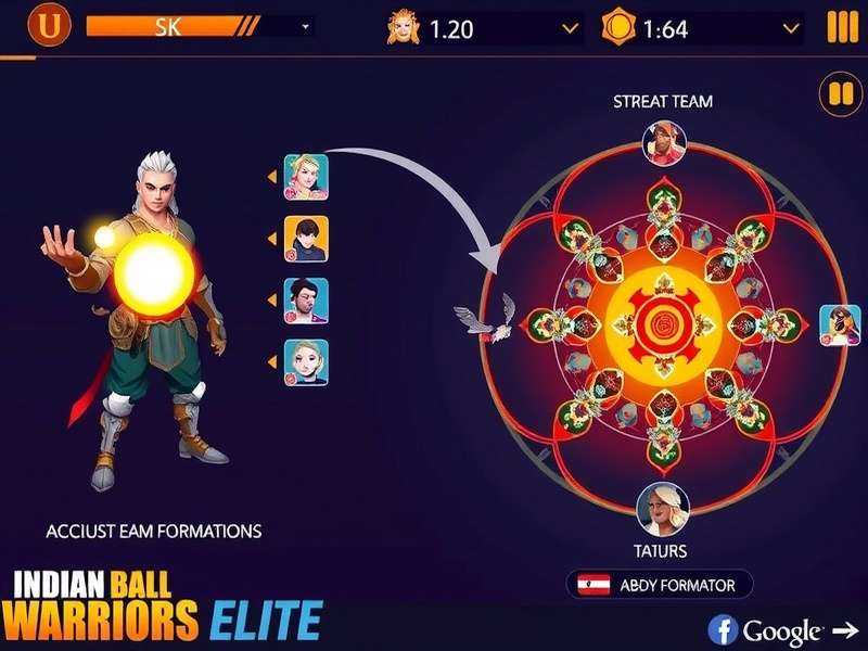 Indian Ball Warriors Elite strategy diagram showing team formations