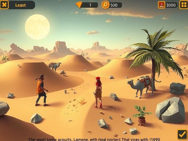 Desert Quest Adventure development team working on game