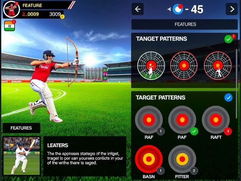 India Cricket Archery Slayer gameplay screenshot showing archery and cricket elements