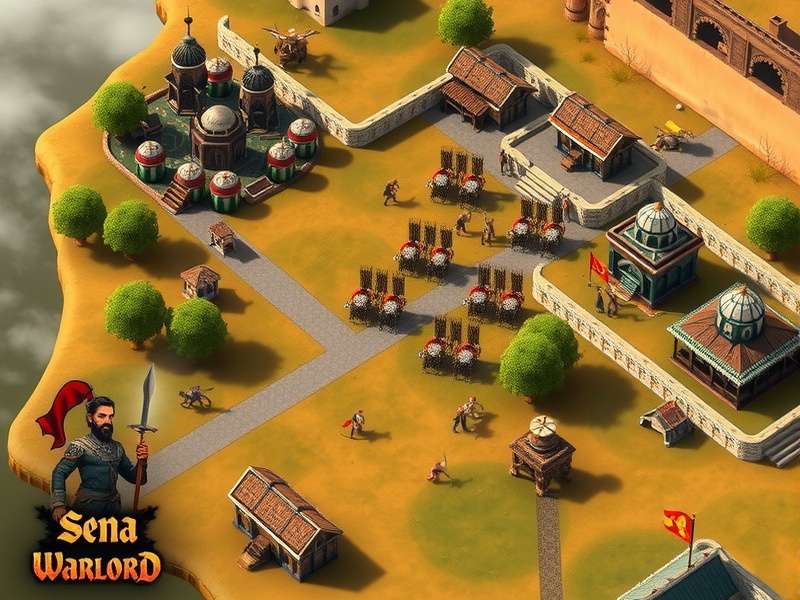 Sena Warlord gameplay screenshot showing medieval Indian battlefield