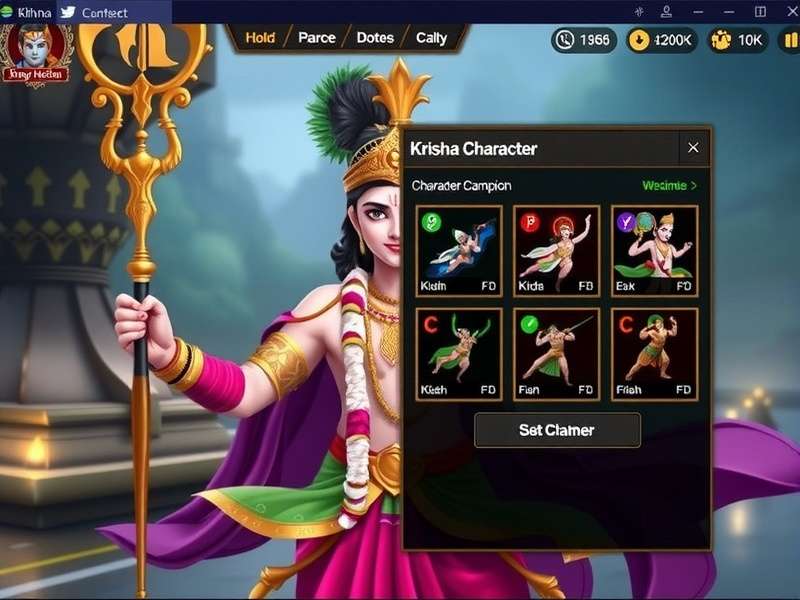 Krishna Current Champion Character Selection