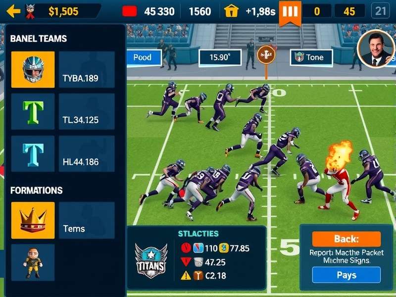Touchdown Titans team customization interface