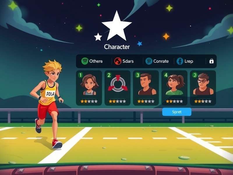 Stamina Sprint Star gameplay screenshot showing character running