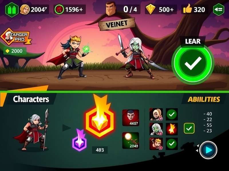 Character selection screen in Goa Striker Warrior Pro