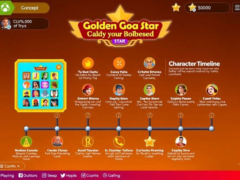 Golden Goa Star Development Timeline - Showing key milestones from concept to launch