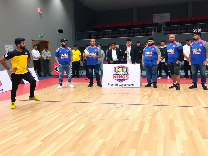 India Handball Kings Premier League trophy presentation ceremony