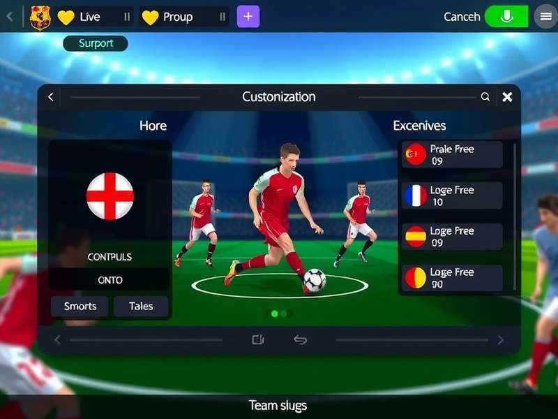 Fantastic Footballers control scheme illustration