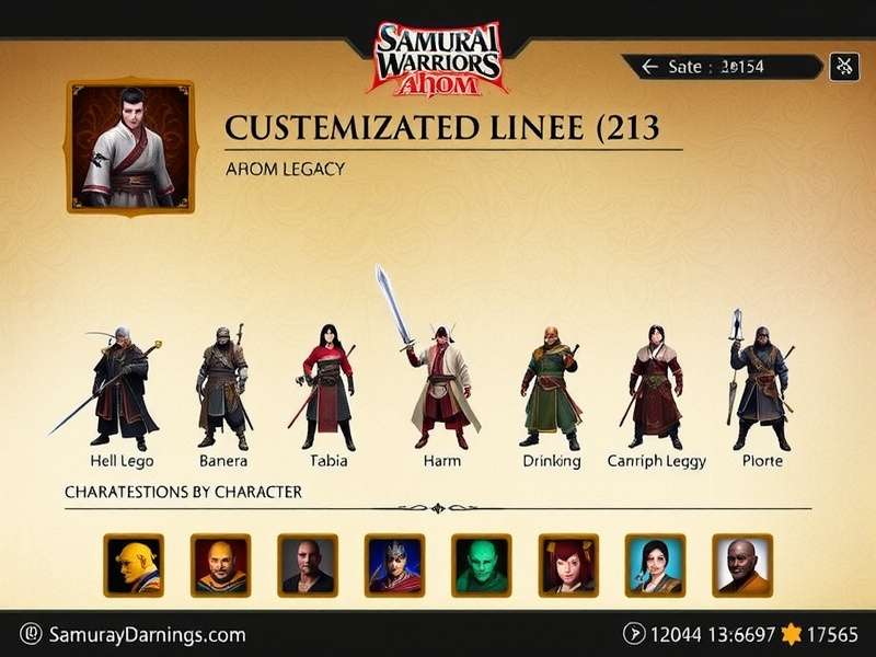 Samurai Warriors Ahom Legacy character customization