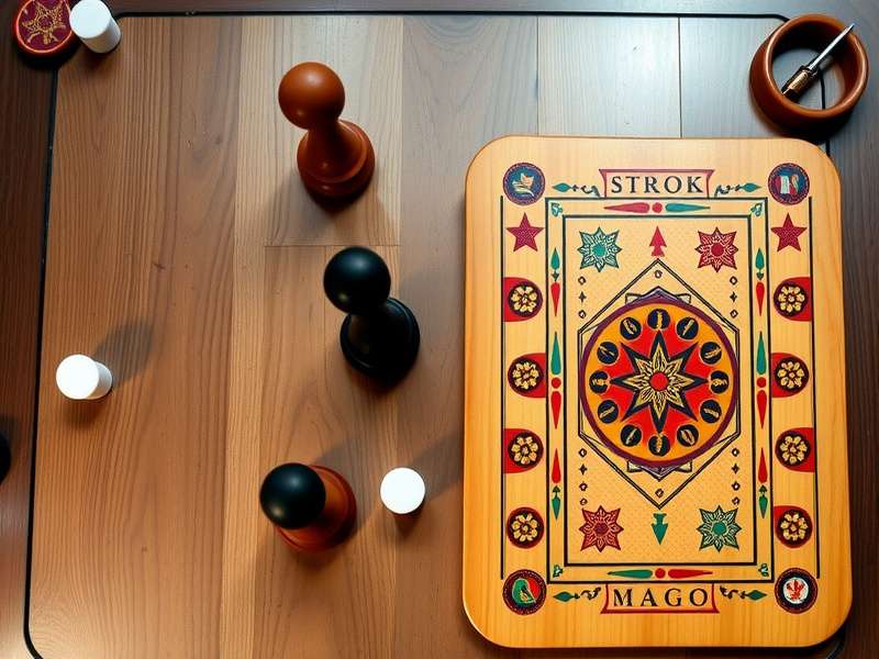 Carrom Turbo Mastermind rules illustration showing proper striking technique